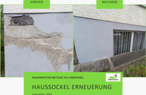 Haussockel Erneuerung - Malerbetrieb Andreas Metzler aus Oberursel